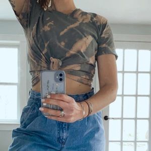 One of a kind acid washed tie dye t-shirt